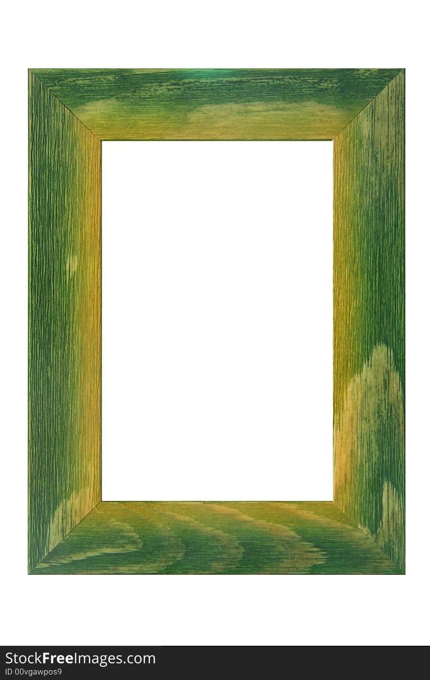 Colored wooden frame