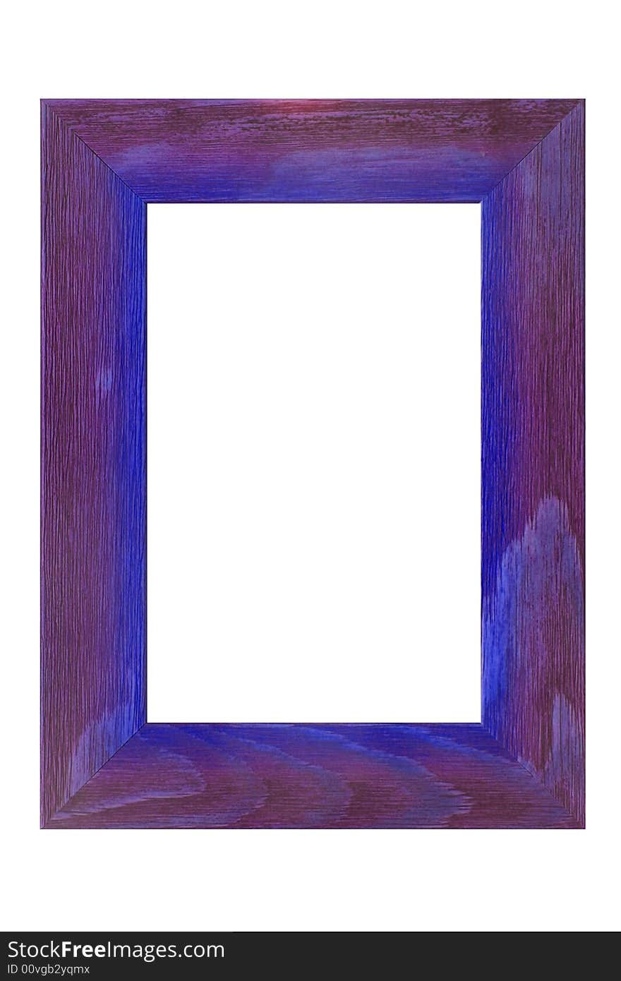 Colored wooden frame