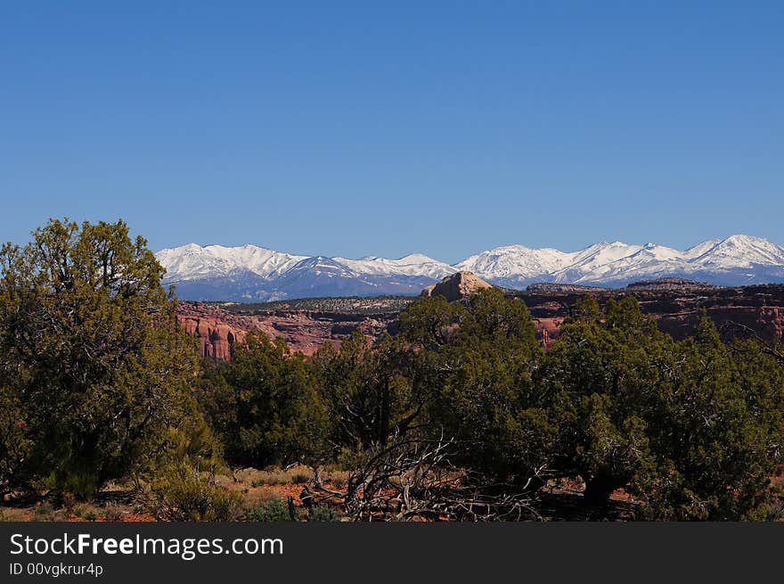 Red Rock And Blue Sky