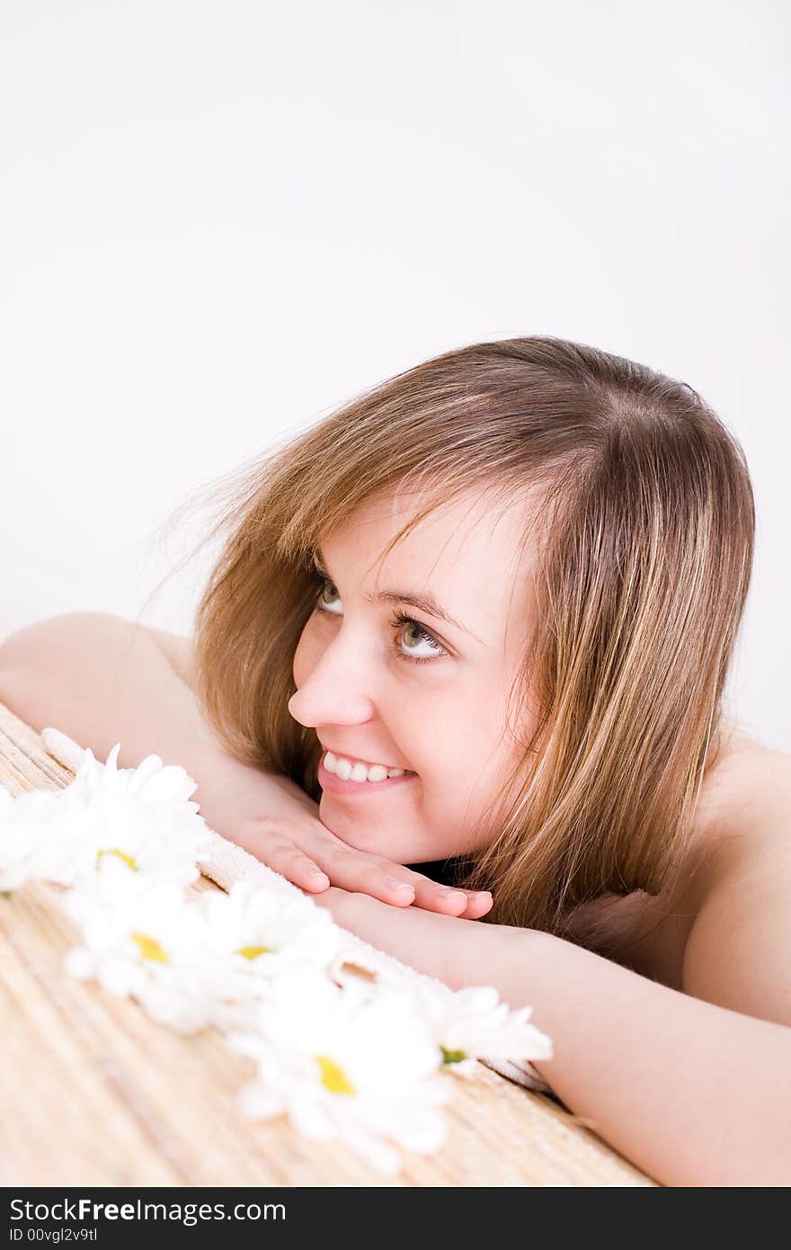 Woman taking spa treatment