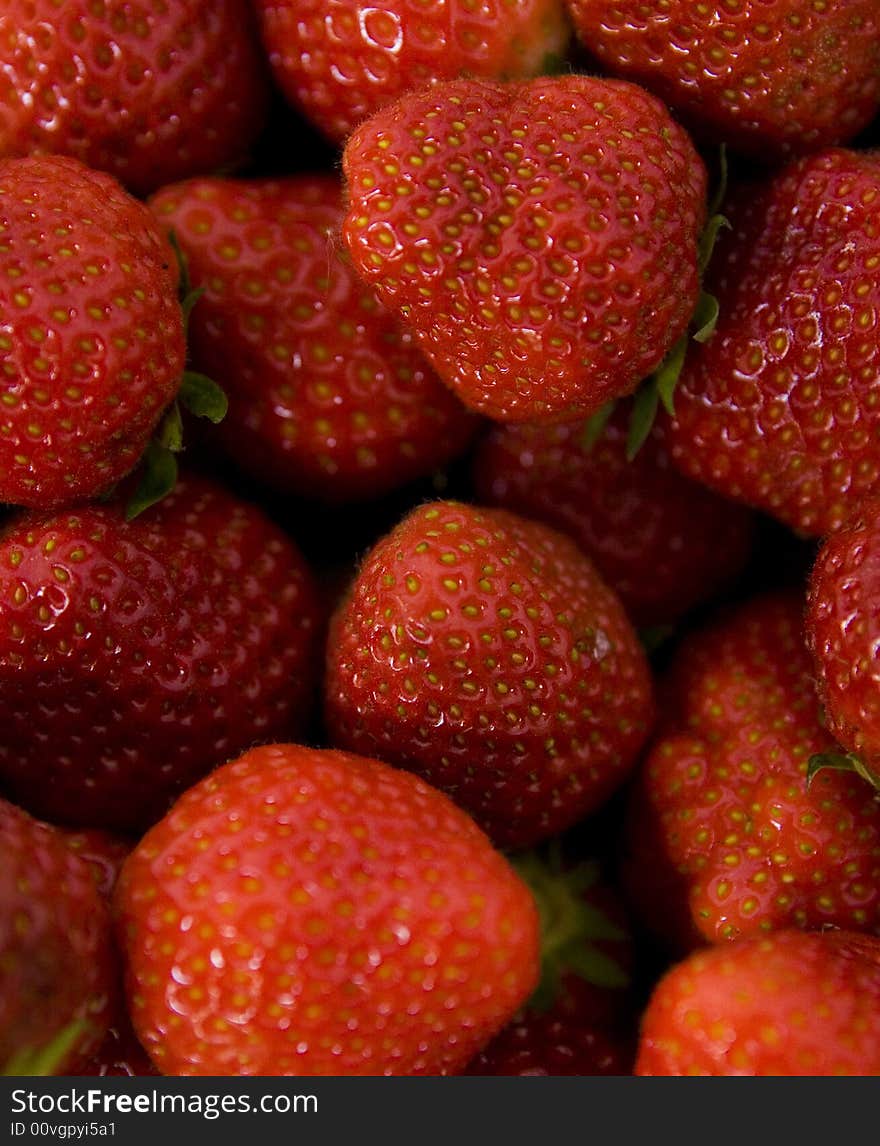 Fresh strawberries straight from the Sunday market