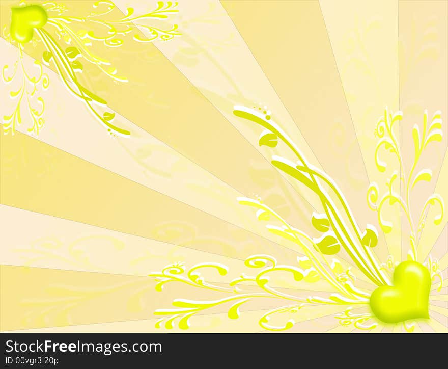 Spring colors background with floral decoration. Spring colors background with floral decoration