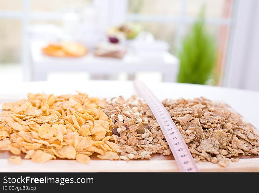 Cereal and measure tape