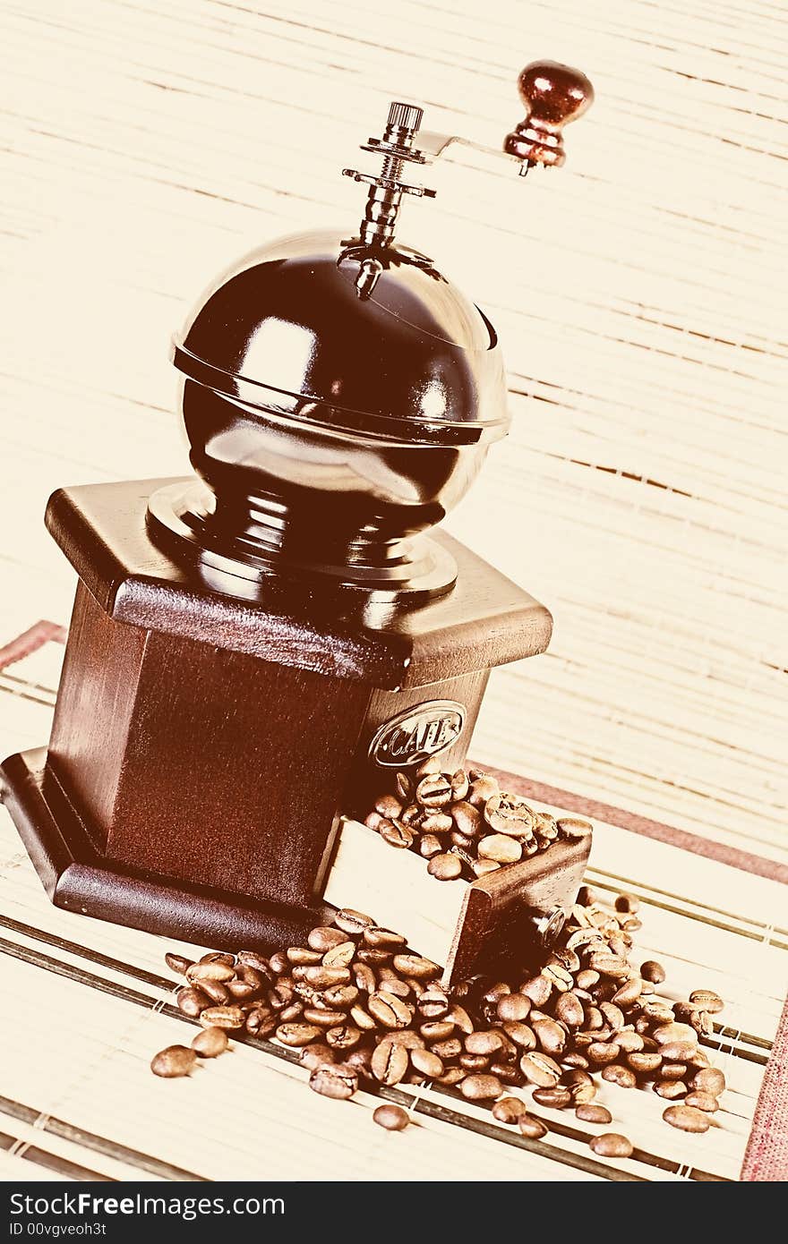 Old-fashioned coffee grinder