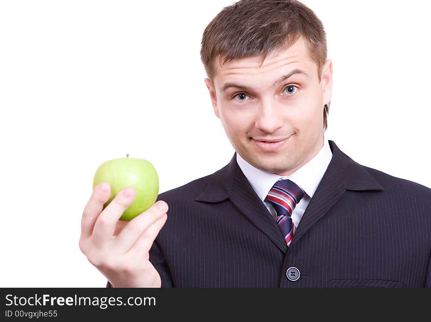 Guy with apple