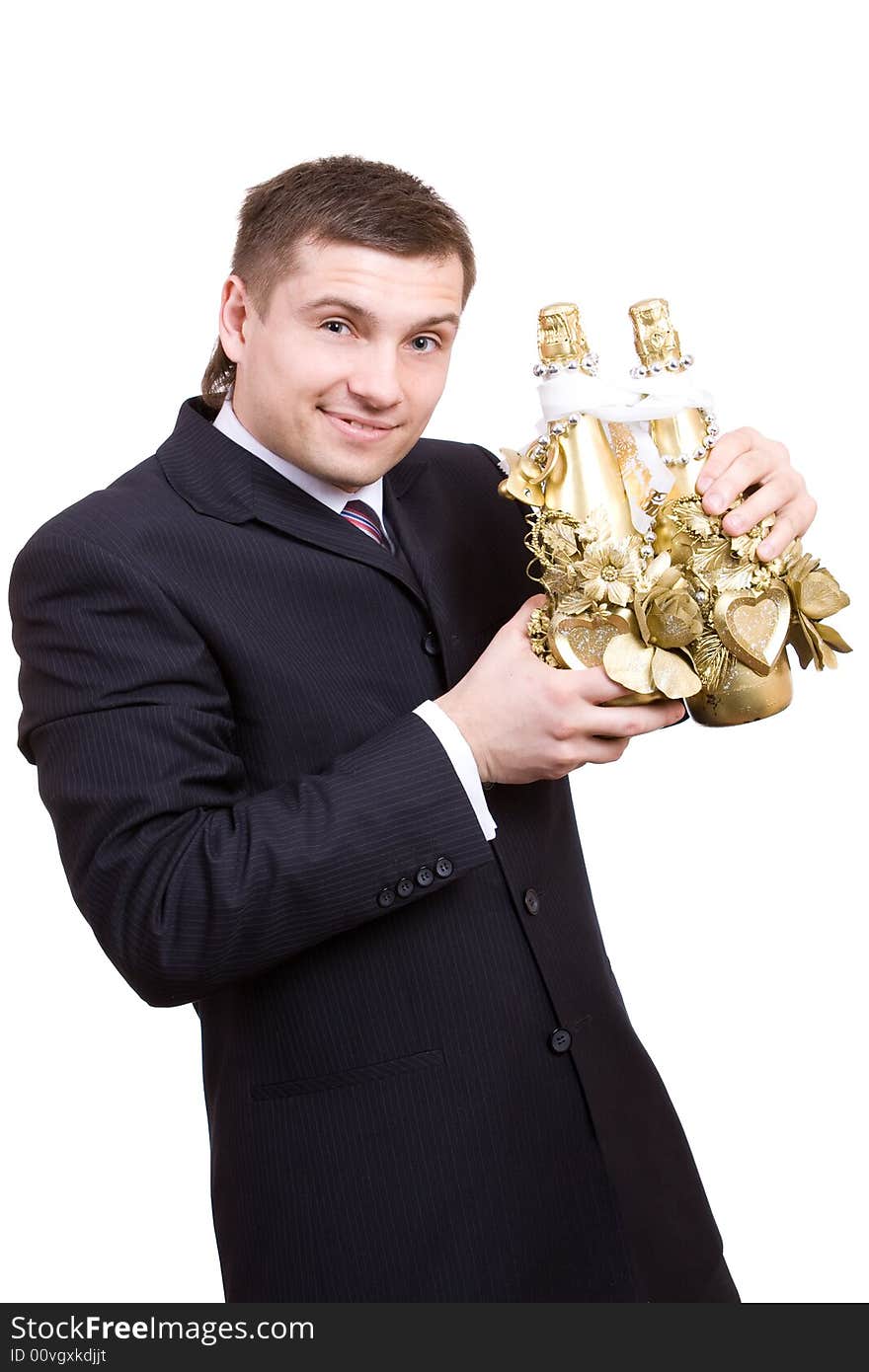 Bridegroom With Bottle