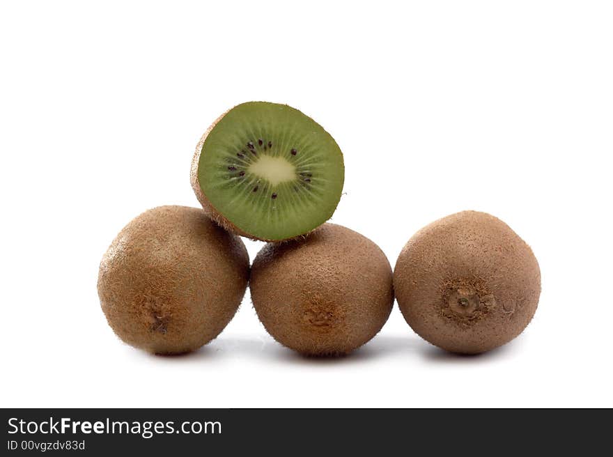 Kiwi on a white background