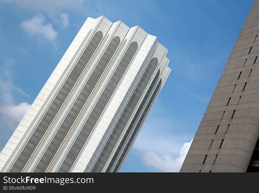 Skyscrapers and blue sky asia