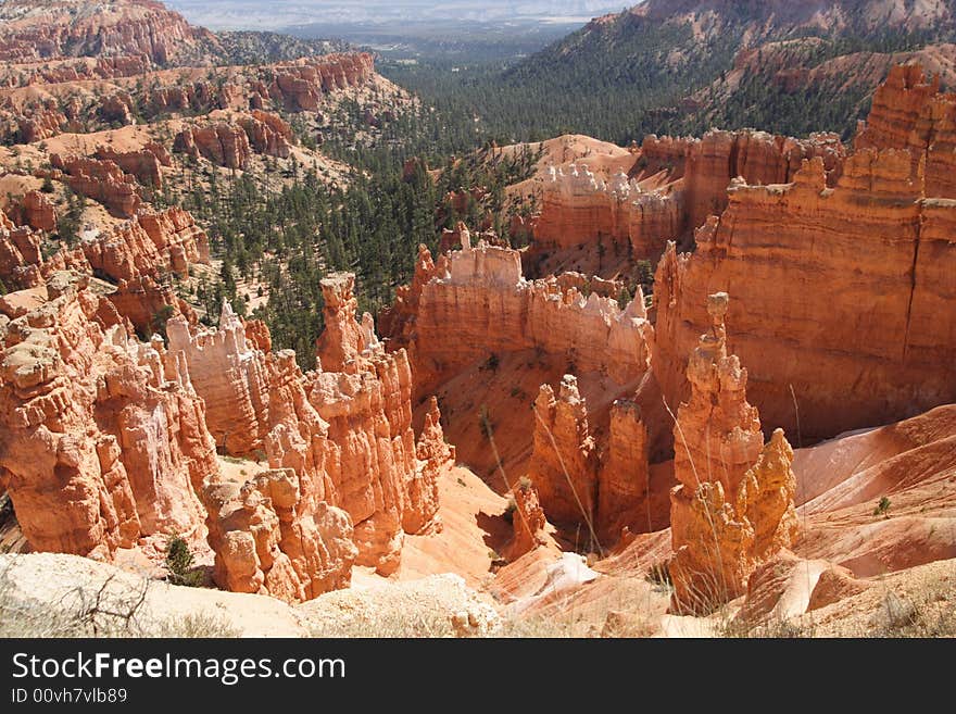 View of bryce canyon panorama. View of bryce canyon panorama