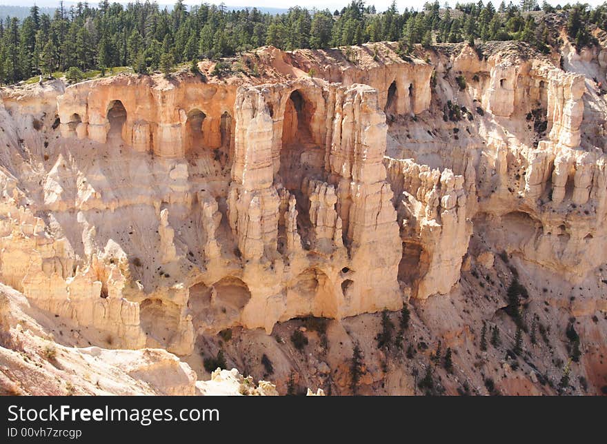 View of bryce canyon panorama. View of bryce canyon panorama