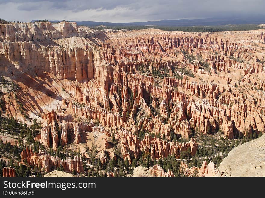 View of bryce canyon panorama. View of bryce canyon panorama