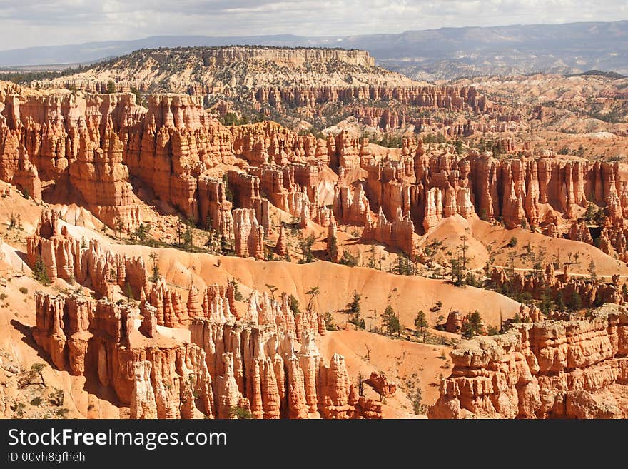 View of bryce canyon panorama. View of bryce canyon panorama