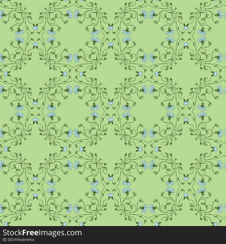 Abstract floral ornament ( seamless texture )