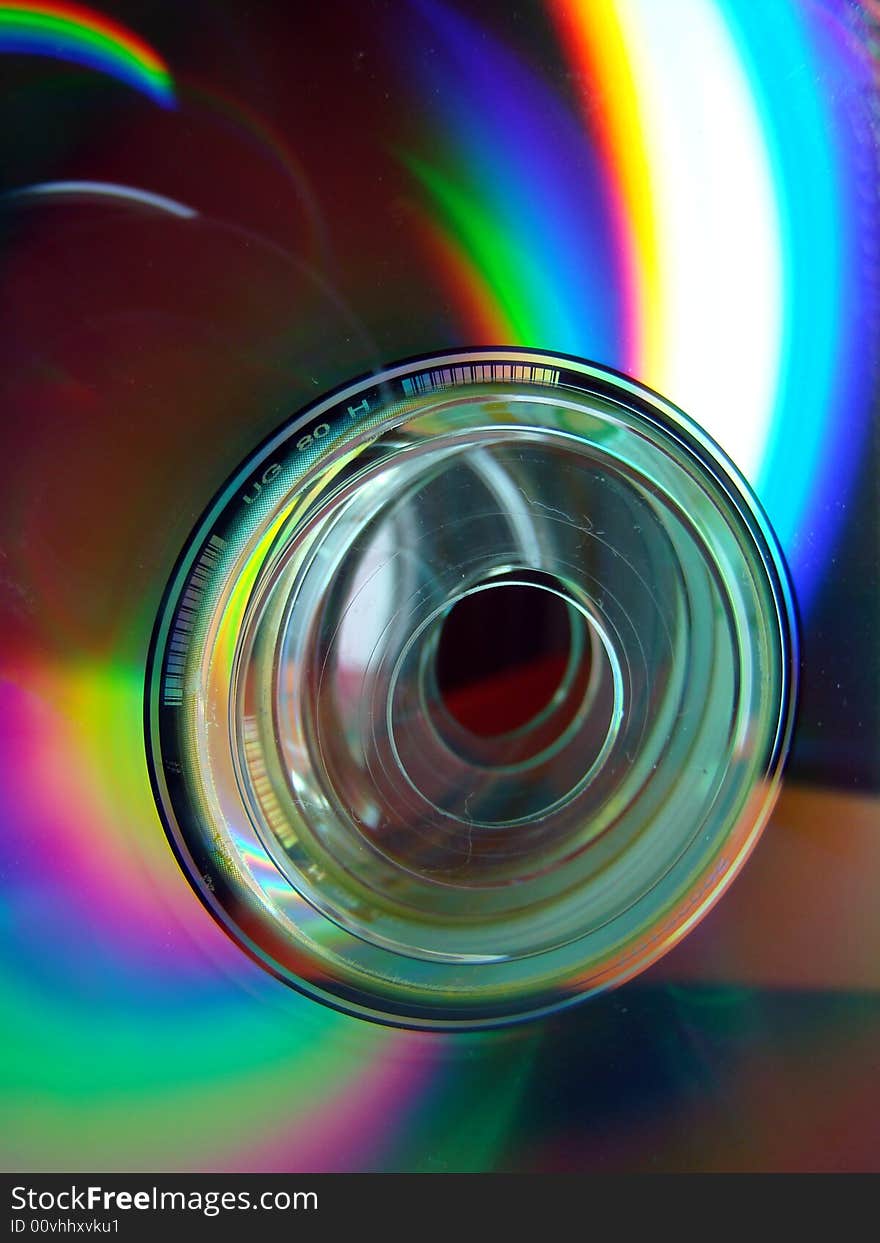 Colorful CD’s center details