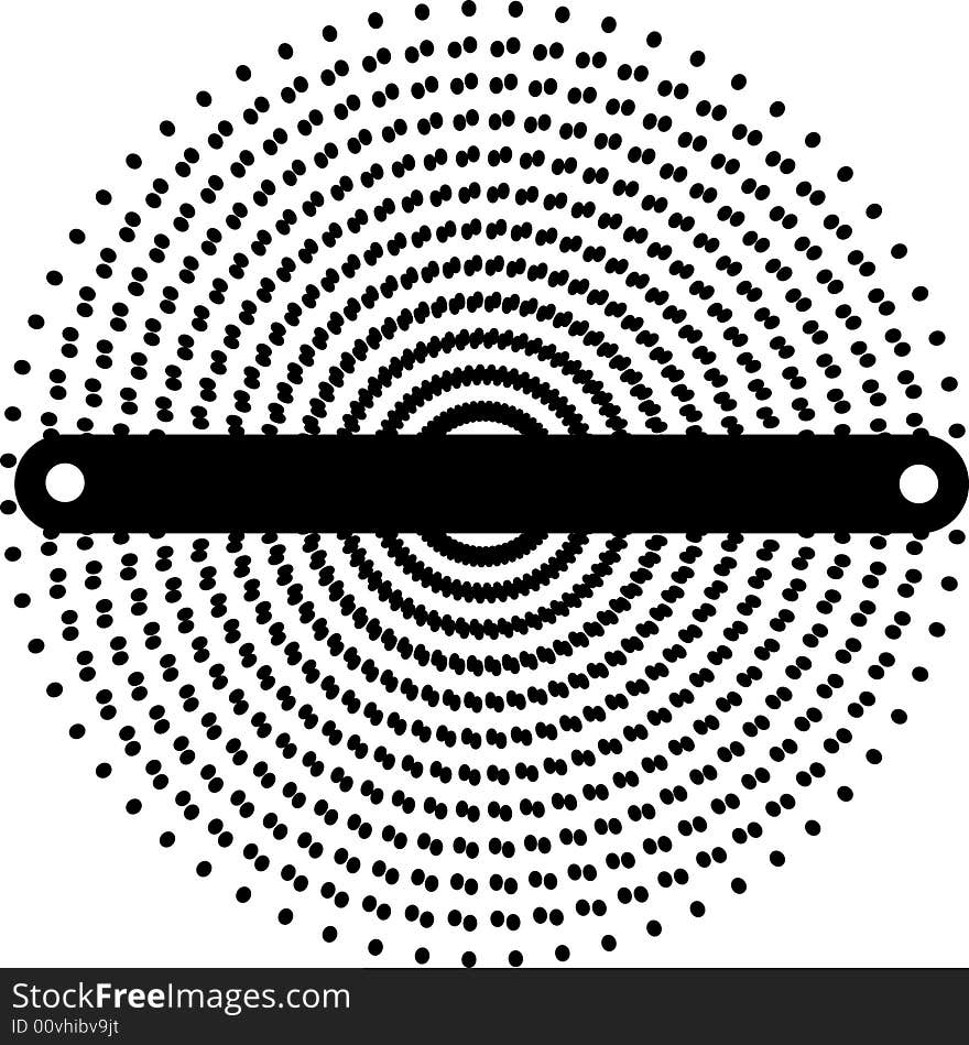 Hypnotic  Circle From Dots