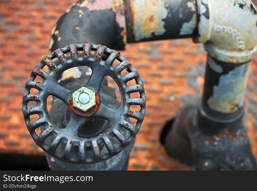 Rusting Pipes at an abandoned prison. Rusting Pipes at an abandoned prison