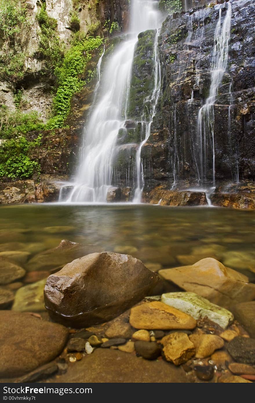 Minnamurra waterfall in Buderoo National Park, NSW, Australia