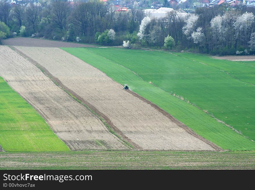 Agricultural field from the air