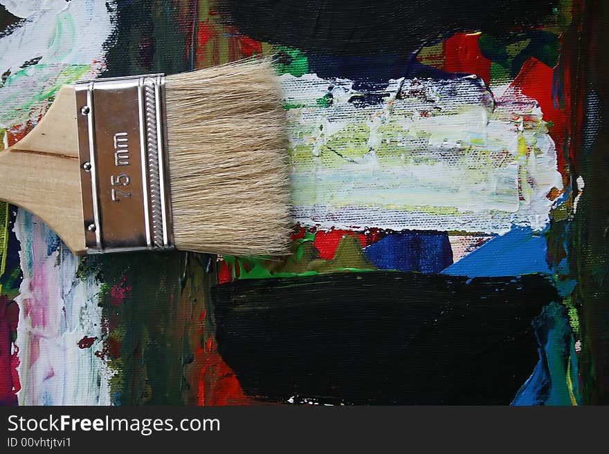 In a picture the brush of the artist lays. In a picture the brush of the artist lays.