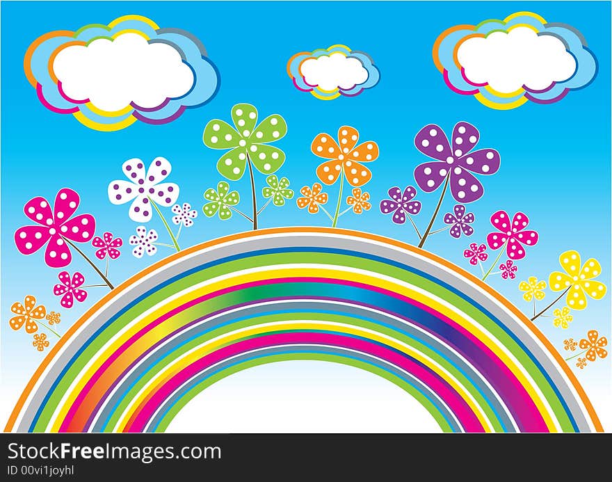 Floral background, spring and summer,