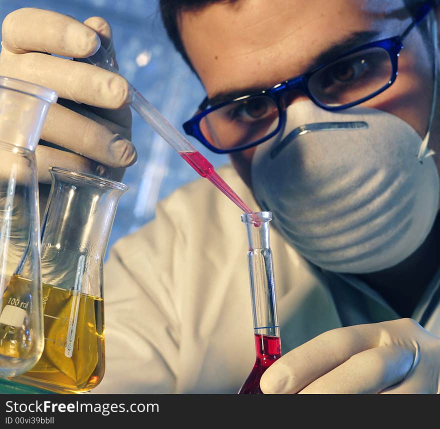 Man In The Laboratory