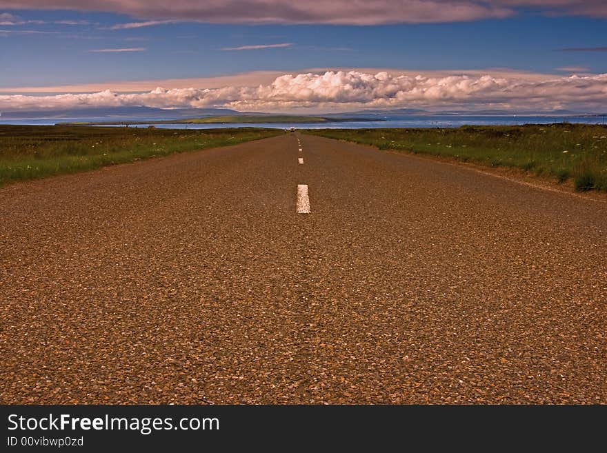 Straight road