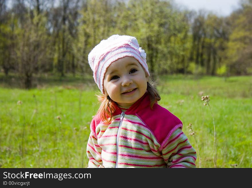 Portrait of pretty little girl