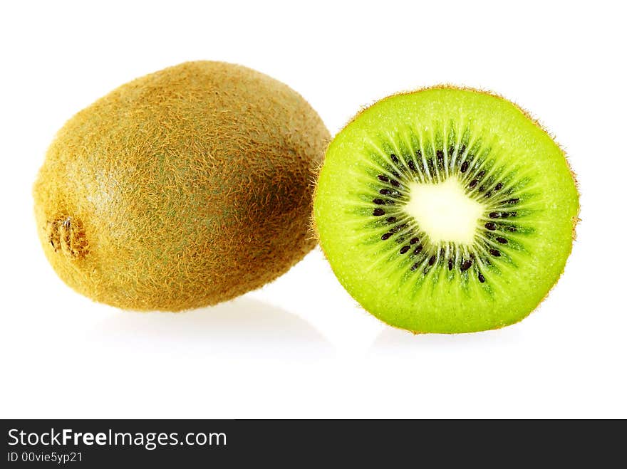 Macro shot of kiwi fruit