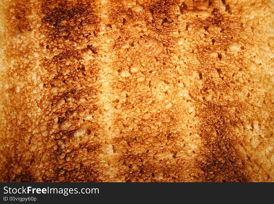 Close up photo of a piece of toast. Close up photo of a piece of toast