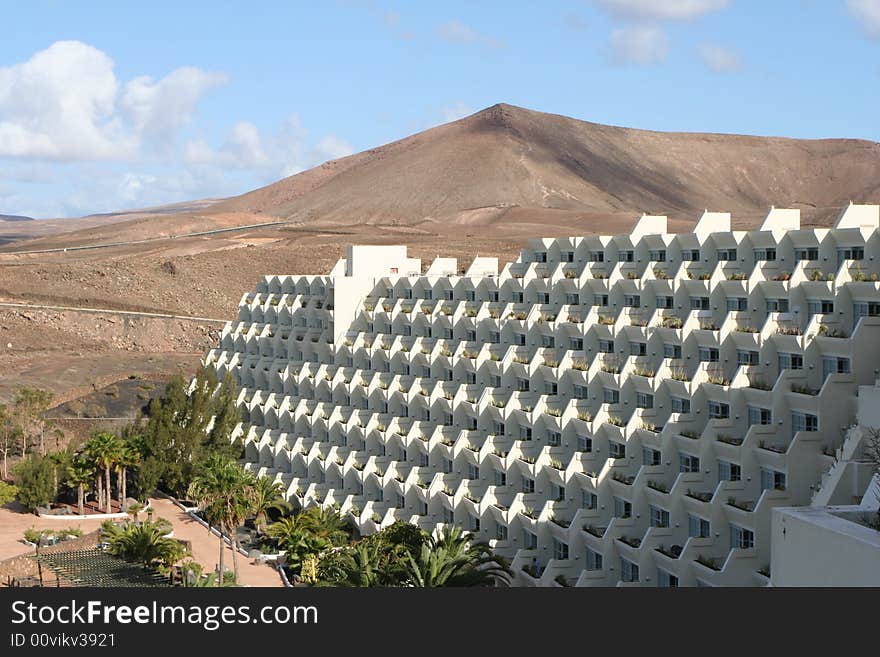 Hotel resort in the desert. Hotel resort in the desert