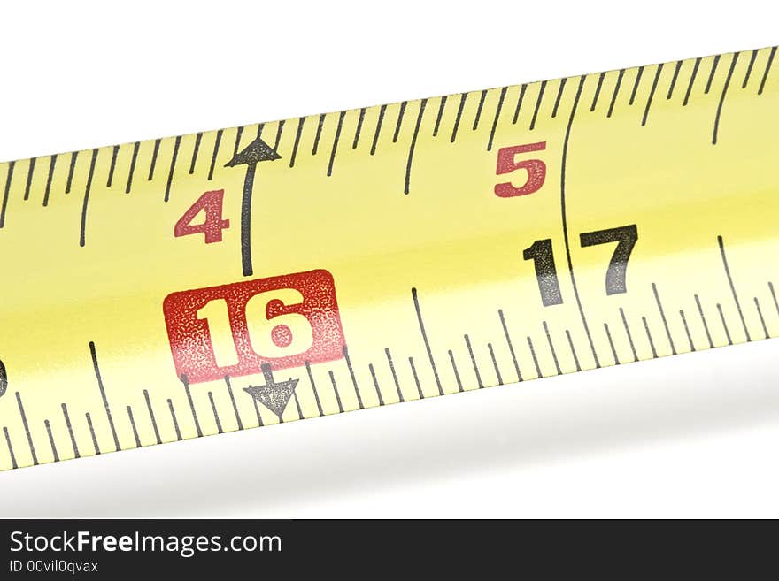 Close up of measuring tape