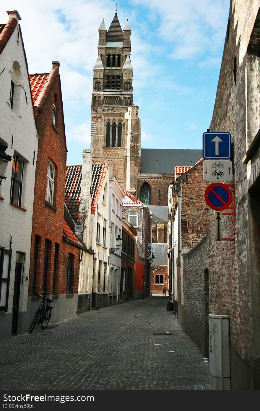 Colorful building in Bruges, Belgium. Colorful building in Bruges, Belgium