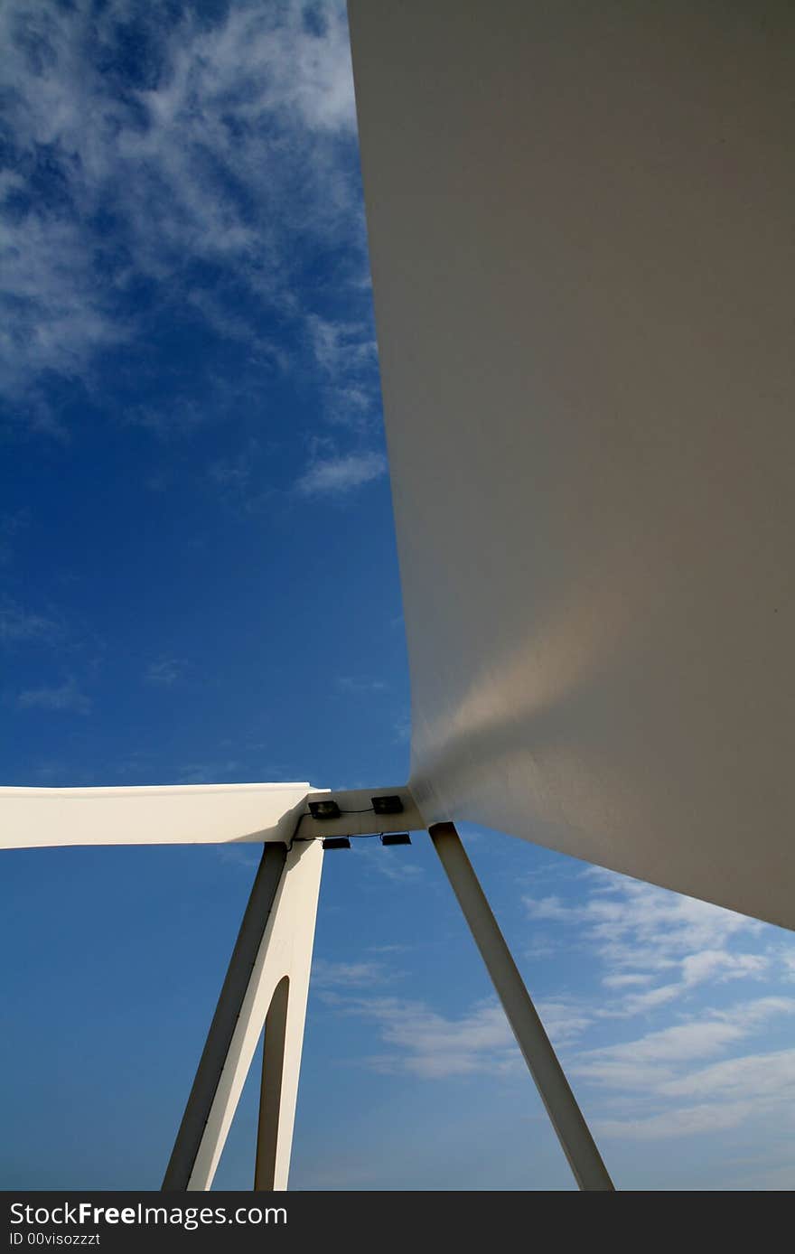 Modern bridge and sky