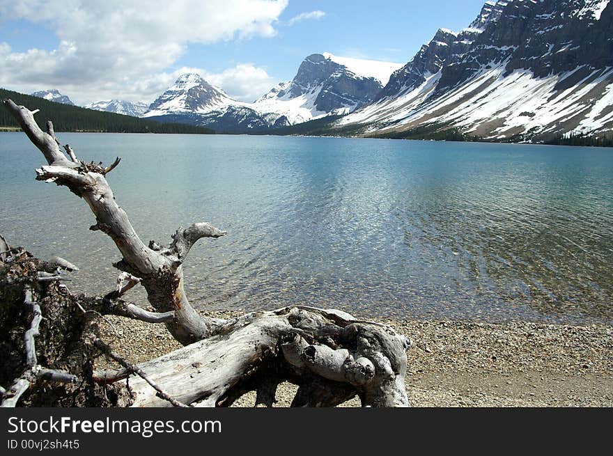 Canadian lake and mountains