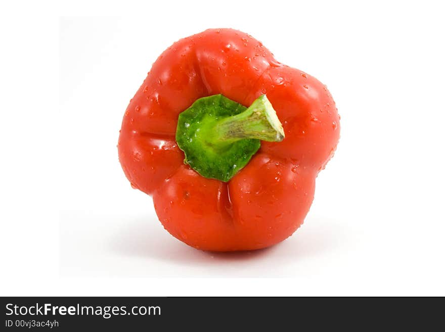 Red sweet pepper isolated on white. Red sweet pepper isolated on white