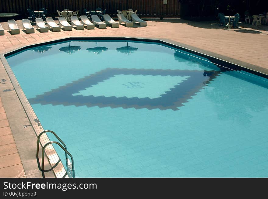 Swimming pool of a hotel in Brazil. Swimming pool of a hotel in Brazil