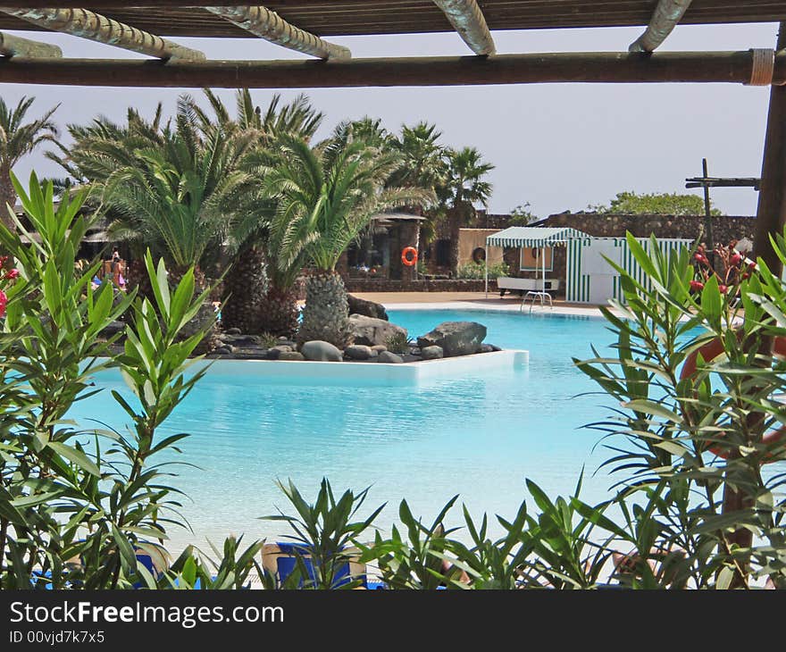 Pool in the resort