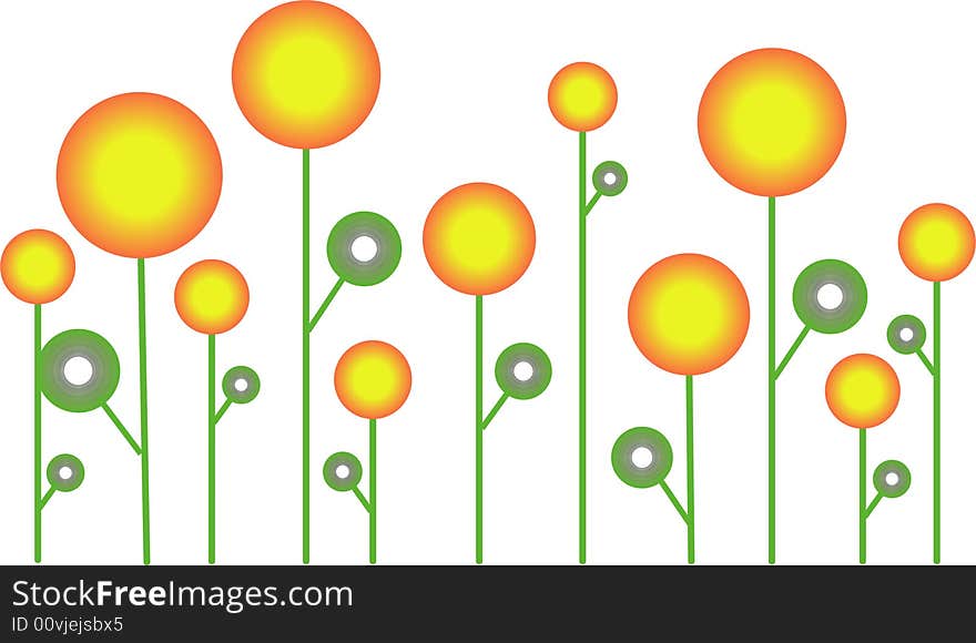 flora  background, vector illustration eps file