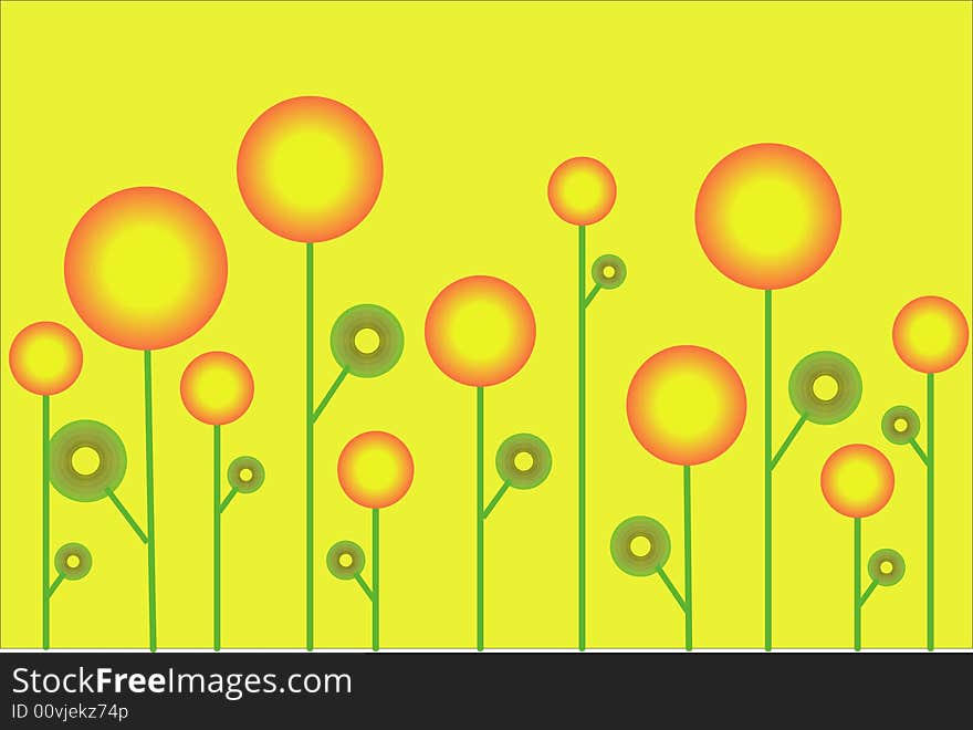 flora background, vector illustration eps file