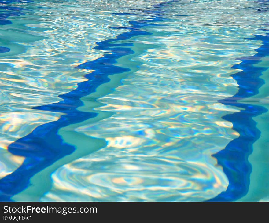 Sunny pool with blue water. Sunny pool with blue water