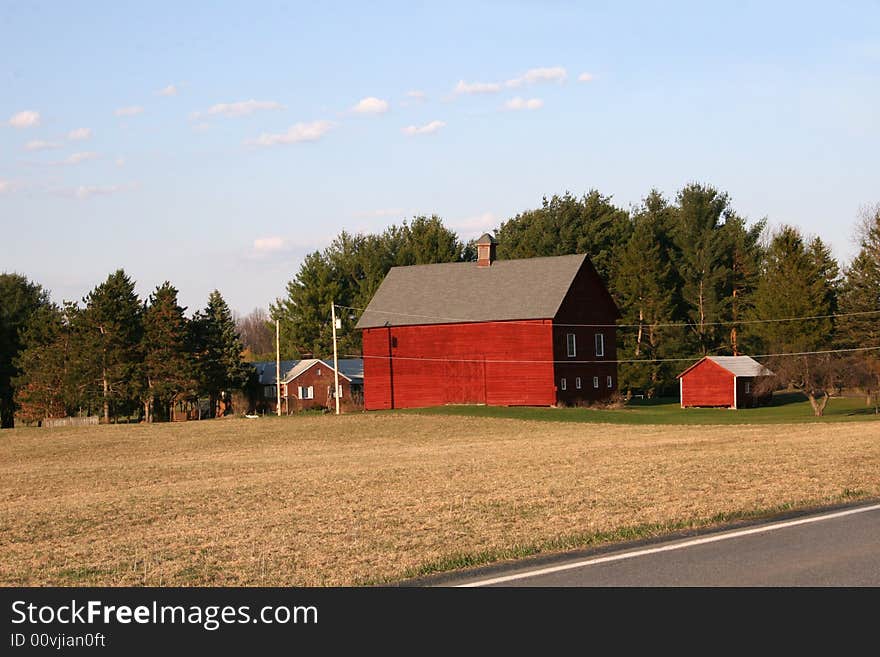 Bright Red Barn