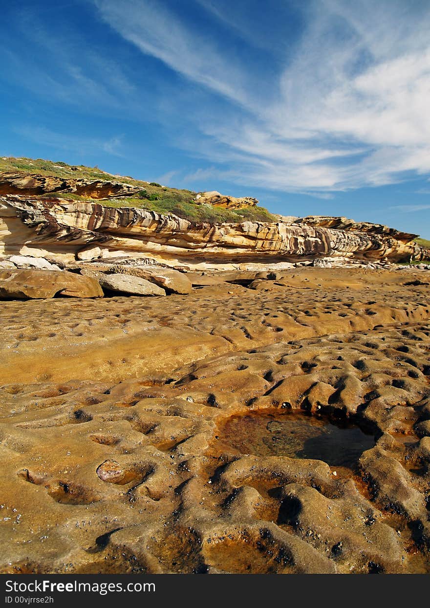 Sandstone cliffs