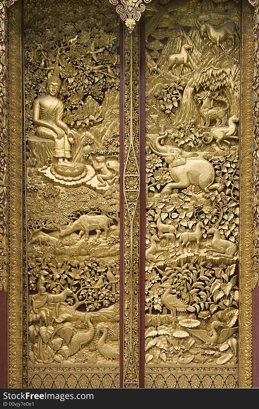 Gold Relief Door