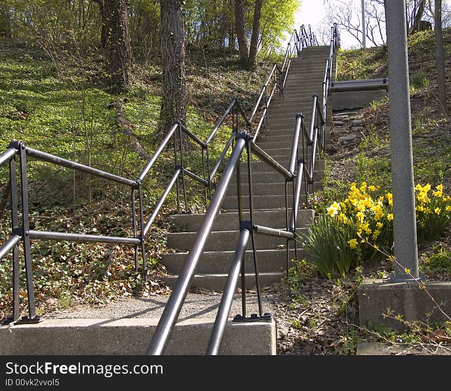 Cement steps