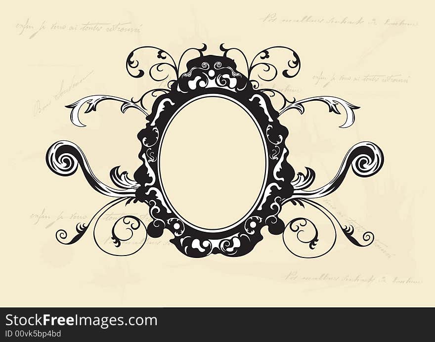 Illustration of a retro frame