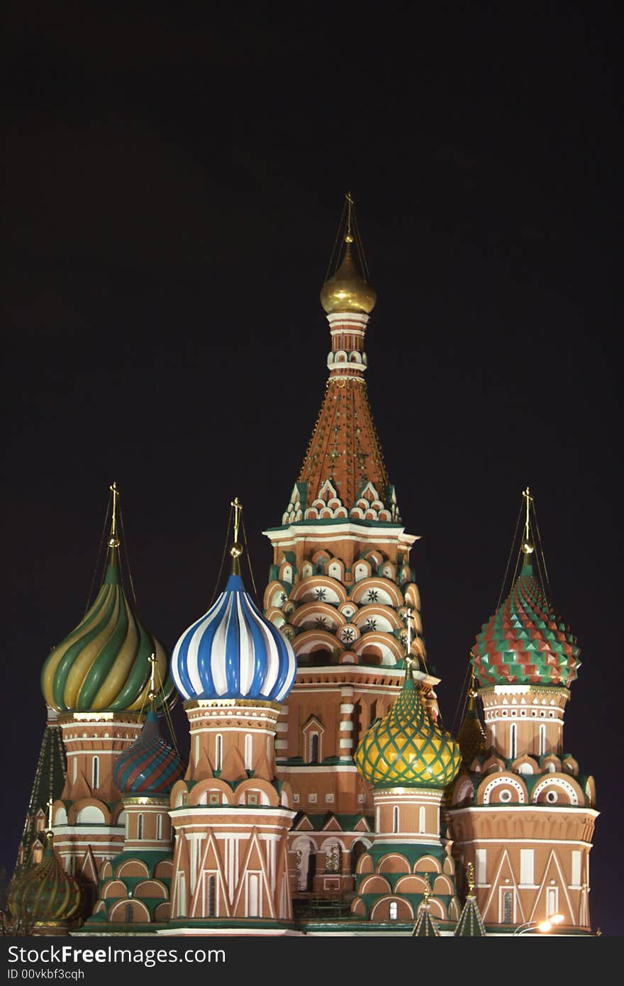 Cathedral Vasily Blazhennogo on the red square in Moscow. Cathedral Vasily Blazhennogo on the red square in Moscow