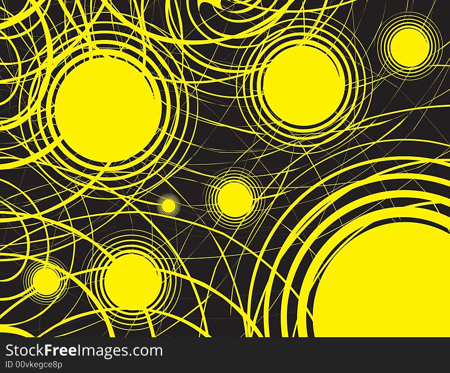 Abstract background with circles vector