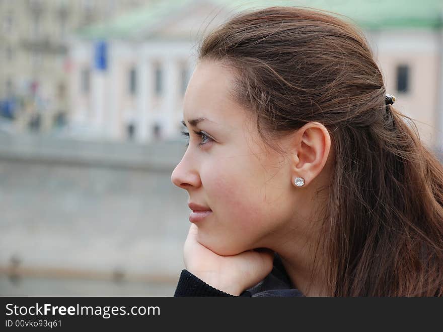 Portrait of the young woman