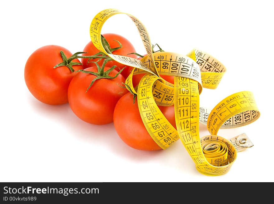 Measuring Tape Around Tomatoes