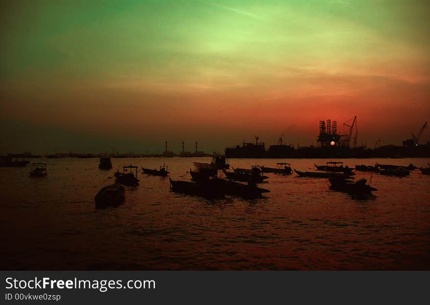 Sunset taken in West Coast Park Singapore. Sunset taken in West Coast Park Singapore